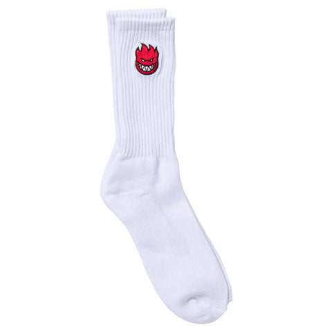 SPITFIRE BIGHEAD FILL EMB SOCK WHITE/RED