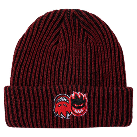 SPITFIRE ETERNAL FILL CUFF BEANIE DARK RED / BLACK