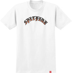 SPITFIRE OLD E ARCH FADE FILL YOUTH S/S T-SHIRT WHITE w/ MULTI COLOR Print