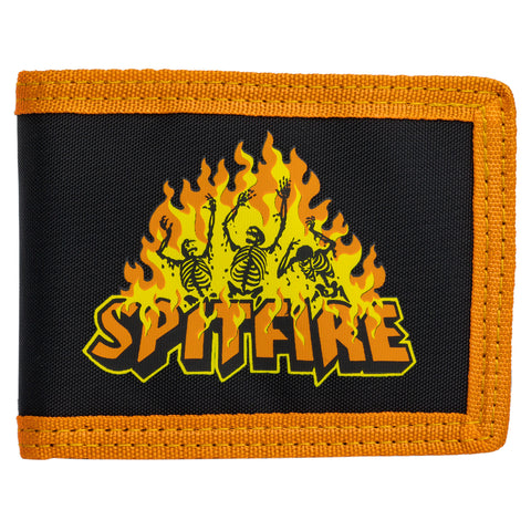 SPITFIRE HELLFIRE BI-FOLD WALLET BLACK / ORANGE