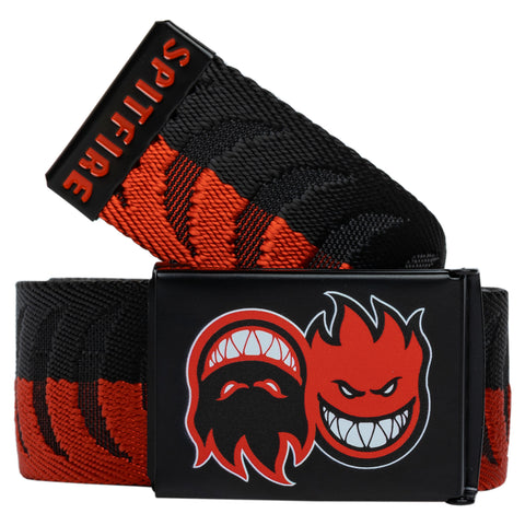 SPITFIRE ETERNAL CRESCENT JAQUARD WEB BELT BLACK / RED