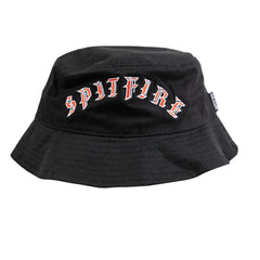 SPITFIRE OLD E ARCH BUCKET HAT BLACK