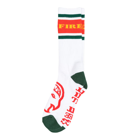 SPITFIRE CLASSIC '87 BIGHEAD SOCK WHITE / RED / GREEN / GOLD