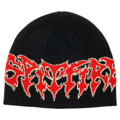 SPITFIRE DEMON SCRIPT SKULLY BEANIE BLACK / RED / CREAM