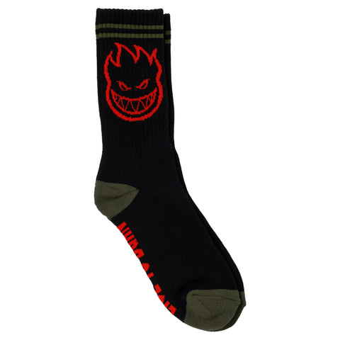 SPITFIRE BIGHEAD SOCK BLACK / OLIVE / RED