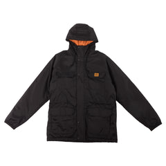 ANTIHERO BLACK HERO PARKA BLACK w/ ORANGE LINING