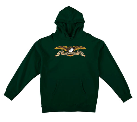 ANTIHERO EAGLE HOOD DARK GREEN