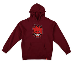 SPITFIRE BIHGEAD FILL YOUTH HOOD MAROON w/ BLACK, RED, & WHITE PRINT