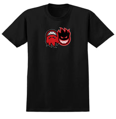 SPITFIRE ETERNAL FILL TODDLER TEE BLACK w/ RED, BLACK & WHITE PRINT