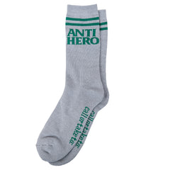 ANTIHERO BLACK HERO IF FOUND SOCK CHARCOAL / DARK GREEN