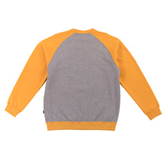 KROOKED FACES CREWNECK GREY HEATHER / NEW GOLD