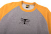 KROOKED FACES CREWNECK GREY HEATHER / NEW GOLD