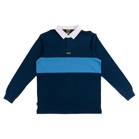 KROOKED KROOKED EYES RUGBY SHIRT NAVY