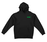 KROOKED MOONSMILE RAW HOOD BLACK w/ GREEN PRINTS