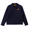 ANTIHERO BASIC EAGLE STASH JACKET NAVY w/ ORANGE EMBROIDERY