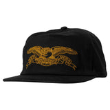 ANTIHERO BASIC EAGLE SNAPBACK BLACK / GOLD