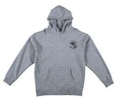 ANTIHERO DIY EAGLE HOOD HEATHER GREY w/ BLACK PRINTS