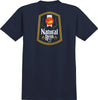 ANTIHERO NATTY REVS RINGSPUN TEE NAVY w/ MULTI COLOR PRINTS