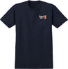 ANTIHERO NATTY REVS RINGSPUN TEE NAVY w/ MULTI COLOR PRINTS