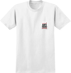 ANTIHERO FUELED UP STACKED S/S POCKET T-SHIRT WHITE w/ MULTI COLOR Prints
