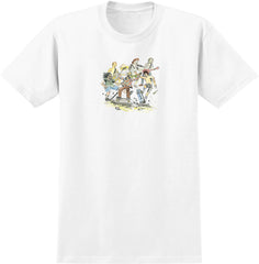 ANTIHERO OG CURB PIT S/S T-SHIRT- PREMIUM PRINT WHITE w/ MULTI COLOR Print