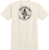 ANTIHERO ENGINEERING RINGSPUN TEE HEATHER CREAM w/ BLACK PRINTS