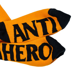 ANTIHERO SOCK SOCKS ORANGE / BLACK