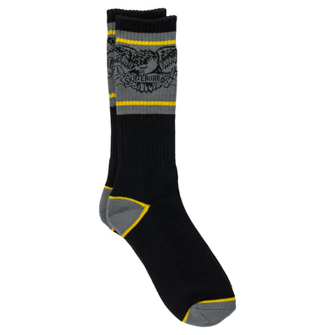 ANTIHERO BASIC EAGLE SOCK BLACK/CHARCOAL/YELLOW