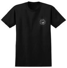 ANTIHERO PIGEON MOTION POCKET TEE BLACK w/ WHITE PRINTS