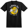 ANTIHERO HORSE PILL RINGSPUN TEE BLACK w/ YELLOW & WHITE PRINTS