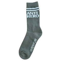 ANTIHERO BLACK HERO IF FOUND SOCK GREY / WHITE