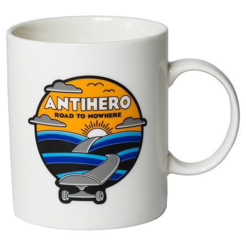 ANTIHERO ROAD TO NOWHERE COFFEE MUG WHITE