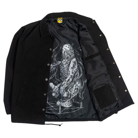 KROOKED NECRO SKRIPT JACKET BLACK / WHITE