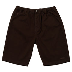 KROOKED EYES TWILL SHORT BROWN