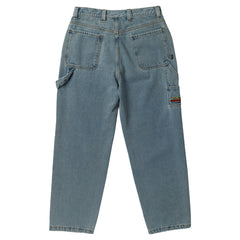 KROOKED KOFFIN CARPENTER PANT BLEACHED DENIM