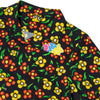 KROOKED ALOHA FLOWERS BUTTON-UP SHIRT BLACK / MULTICOLOR