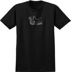 KROOKED SHOP STEAL TEE BLACK w/ WHITE PRINT