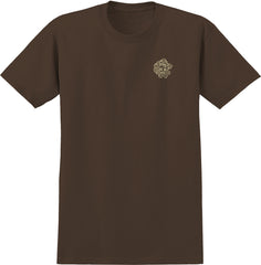 KROOKED KROOKED MG TEE DARK CHOCOLATE w/ CREAM & MULTI COLOR PRINTS