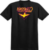 KROOKED BIRD LIGHTNING S/S T-SHIRT BLACK w/ MAGENTA & YELLOW Prints
