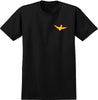 KROOKED BIRD LIGHTNING S/S T-SHIRT BLACK w/ MAGENTA & YELLOW Prints