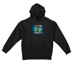 KROOKED MOONSMILEY HOOD BLACK w/ MULTI COLOR PRINT