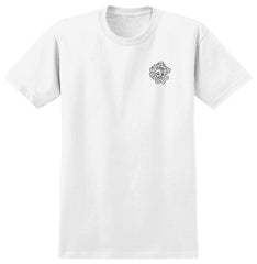 KROOKED KROOKED MG TEE WHITE w/ MULTI COLOR PRINT