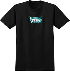 REAL DAWG S/S T-SHIRT BLACK w/ MULTI COLOR Print
