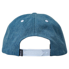 REAL STREET CLEANER SNAPBACK BLEACHED DENIM