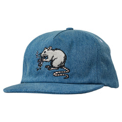 REAL STREET CLEANER SNAPBACK BLEACHED DENIM