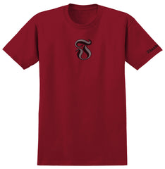 THUNDER INSIGNIA TEE CARDINAL w/ BLACK & GREY PRINTS