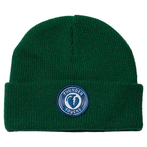 THUNDER CHARGED PATCH BEANIE DARK GREEN