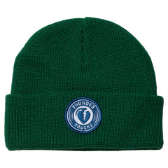 THUNDER CHARGED PATCH BEANIE DARK GREEN