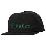 THUNDER SCRIPT SNAPBACK BLACK / DARK GREEN