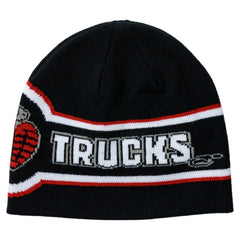 THUNDER OG GRENADE SKULLY BEANIE BLACK / RED / SILVER